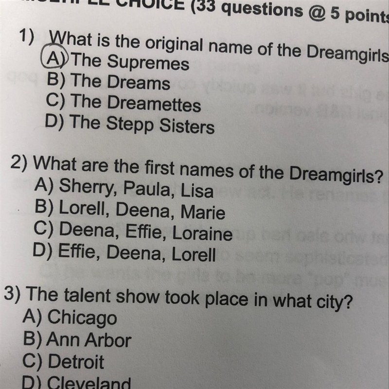 What are the first name of the dreamgirls-example-1