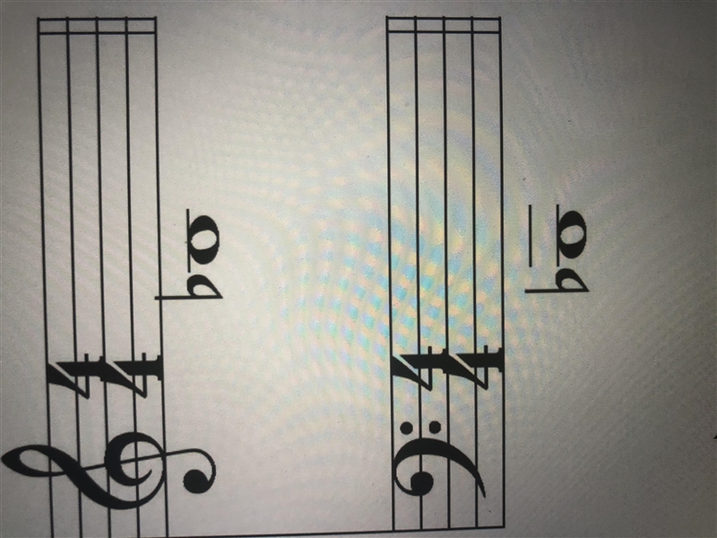 Identify the note by selecting the note name below: -Ab -Bb -C -D -Eb -F -G-example-1