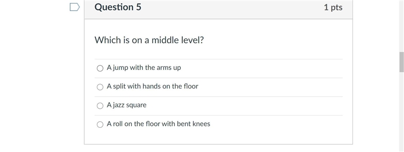 Which is on middle level?-example-1