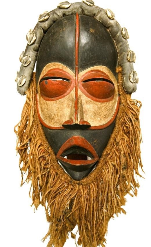 Look at the mask below. What do the materials used to make it tell us about the culture-example-1