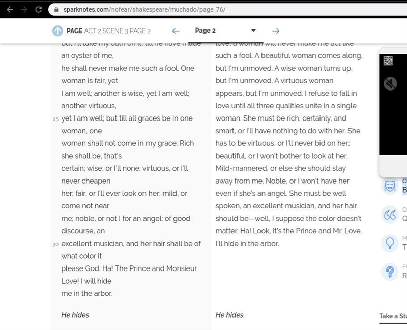 3. What does Shakespeare mean when he says, “...and her hair shall be of what color-example-1