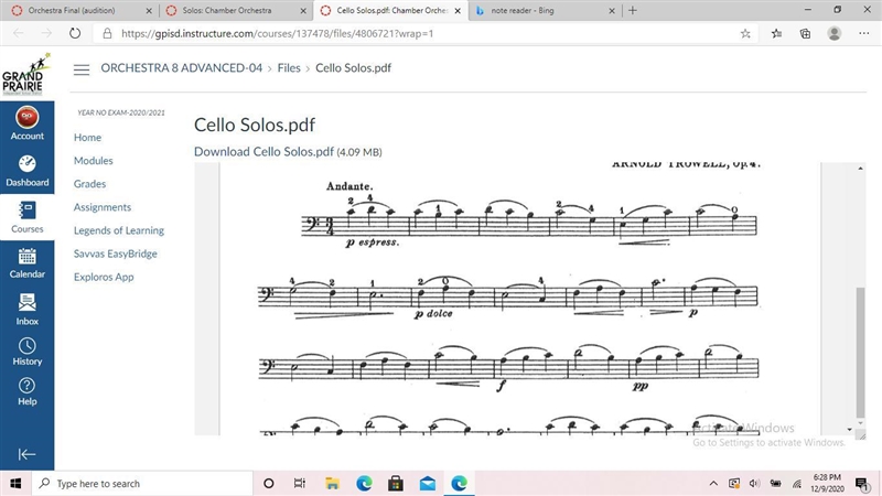 If anyone plays cello please tell me the note names for this piece thank you-example-1