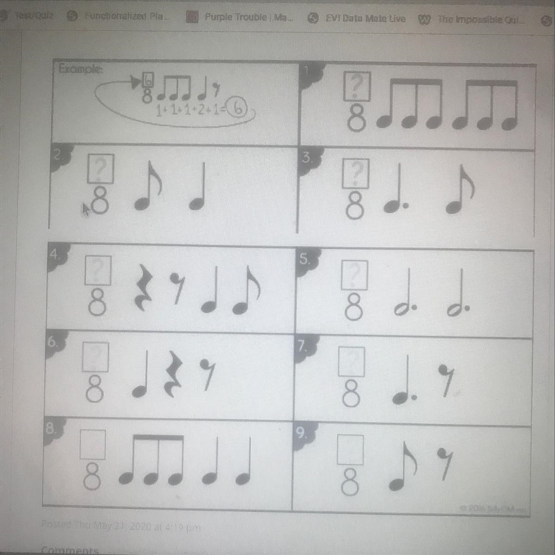 1-9 count the beats to complete the time signature-example-1