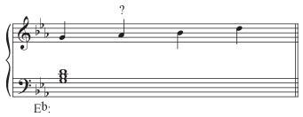 Name the kind of non-chord tone indicated in this image. lower neighbor passing tone-example-1