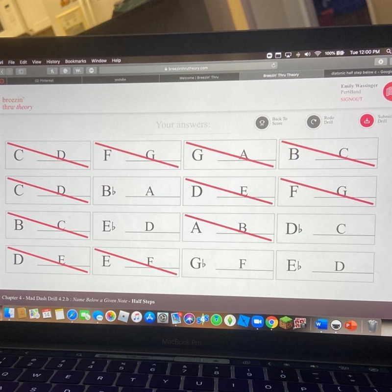 Name the diatonic half step below the note-example-1