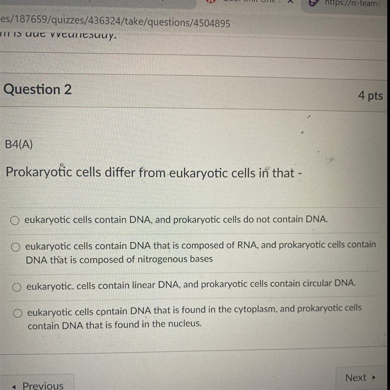 Different between prokaryotic cells and eukaryotic cells. 9th grade biology-example-1