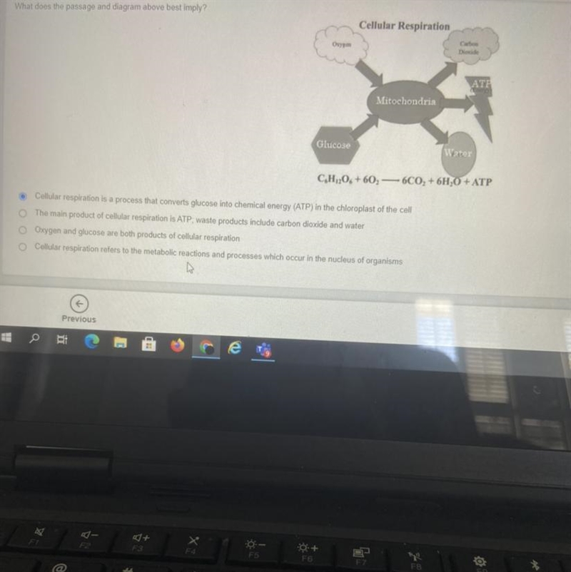 Question 9 of 26-0OS What does the passage and diagram above best imply? Cellular-example-1