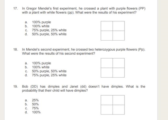 Help me please :( punnett squares-example-1