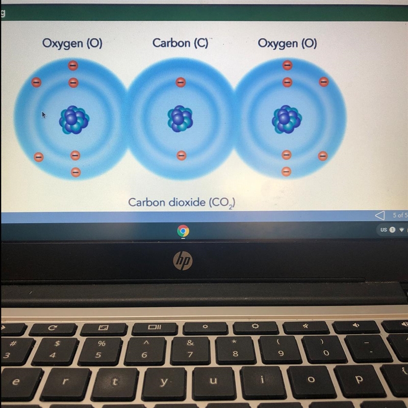 Carbon atoms have four valence electrons. Oxygen atoms have six valence electrons-example-1