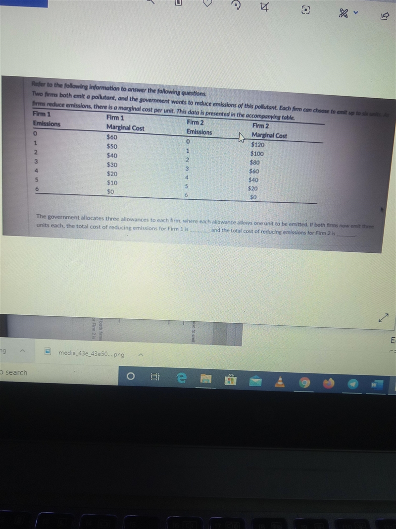 The government allocates three allowances to each firm, where each allowance allows-example-1