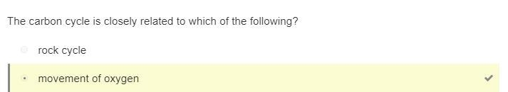 The carbon cycle is closely related to which of the following? nitrogen cycle movement-example-1