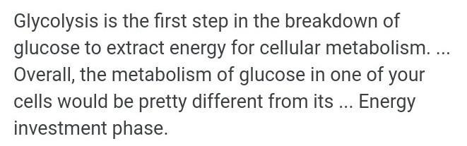 The difference between the energy-investment and energy-harvesting steps of glycolysis-example-1