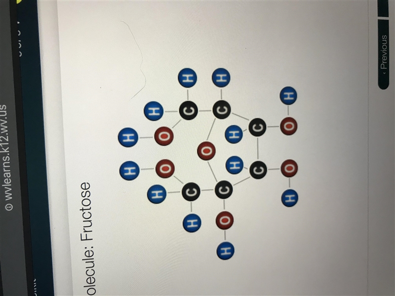 Need the diagram for a simple sugar molecular fructose-example-1