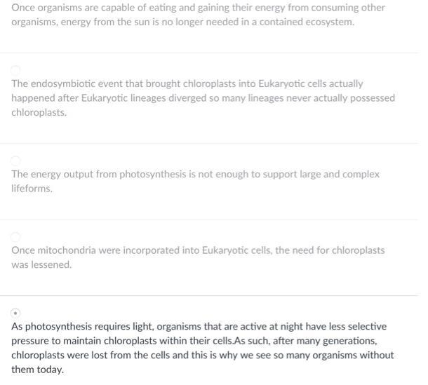 Some Eukaryotic cells have internal structures that are able to use photosynthesis-example-1