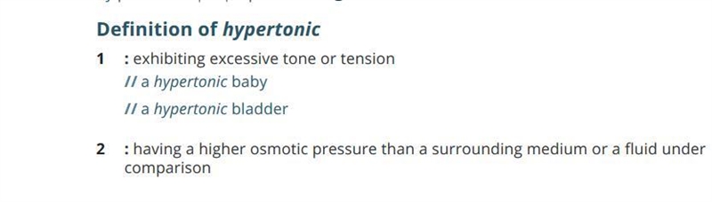 What is the definition of hypertonic-example-1