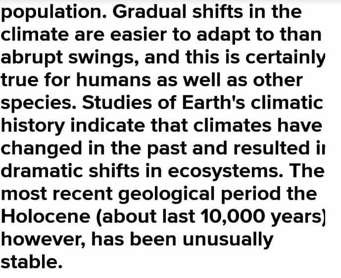 Explain how changes in Earth's systems affect the growth of life on earth-example-2