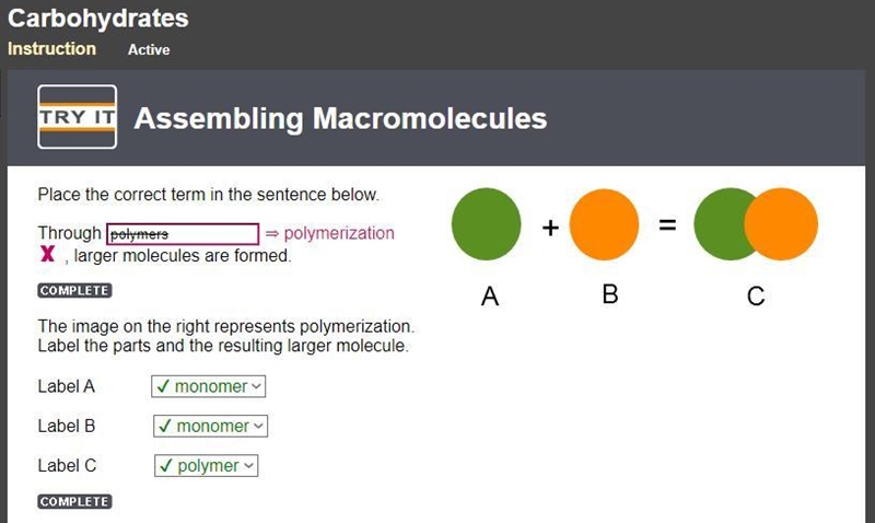 How are larger macromolecules formed from atoms of smaller macromolecules?-example-1