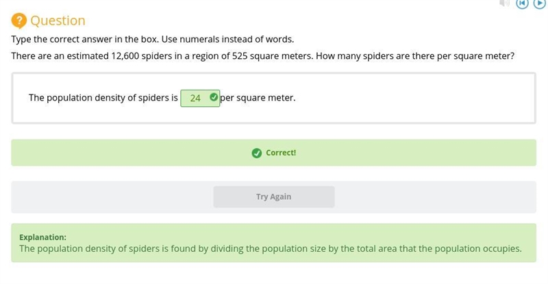 Question Type the correct answer in the box. Use numerals instead of words, There-example-1