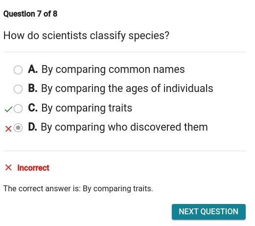 How do scientists classify species?-example-1