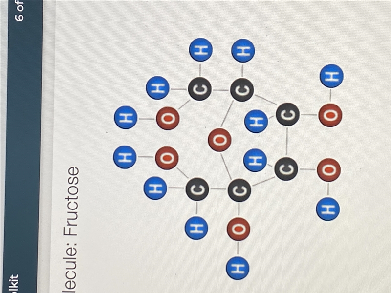 Need the diagram for a simple sugar molecular fructose-example-1