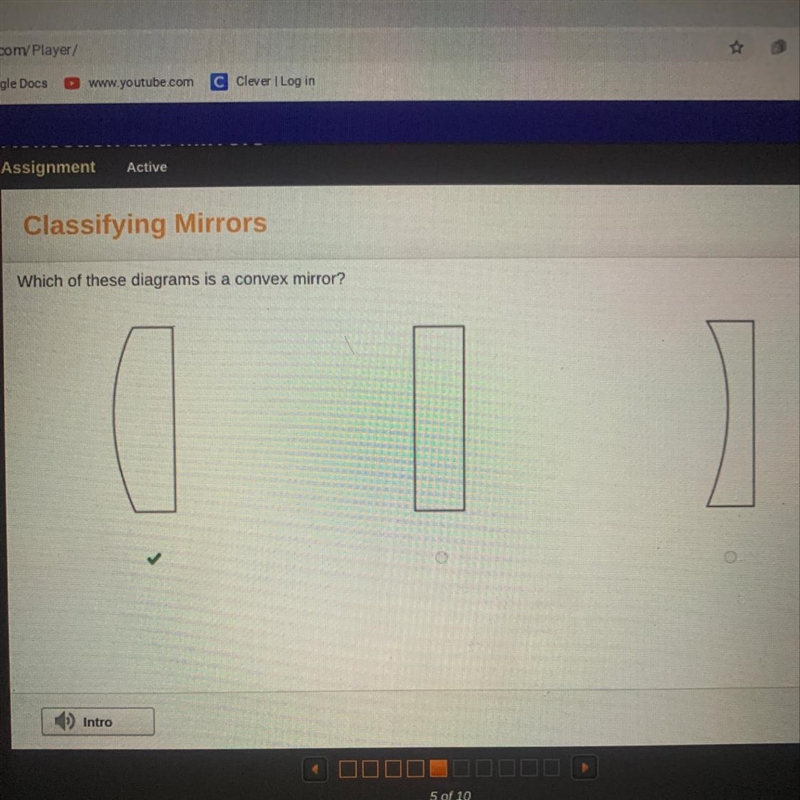 Which of these diagrams is a convex mirror? A is the answer-example-1