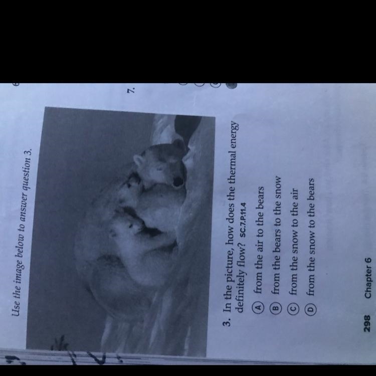 In the picture,how does the thermal energy definitely flow?-example-1