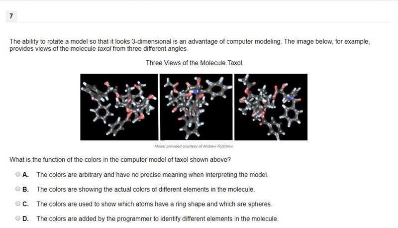 The ability to rotate a model so that it looks 3-dimensional is an advantage of computer-example-1