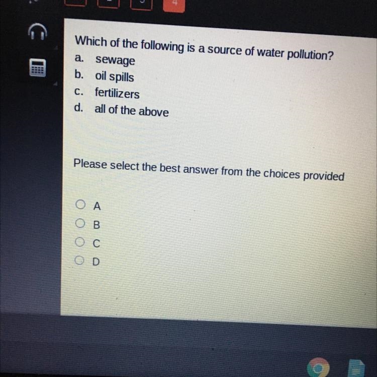 Which of the following is a source of water pollution?-example-1