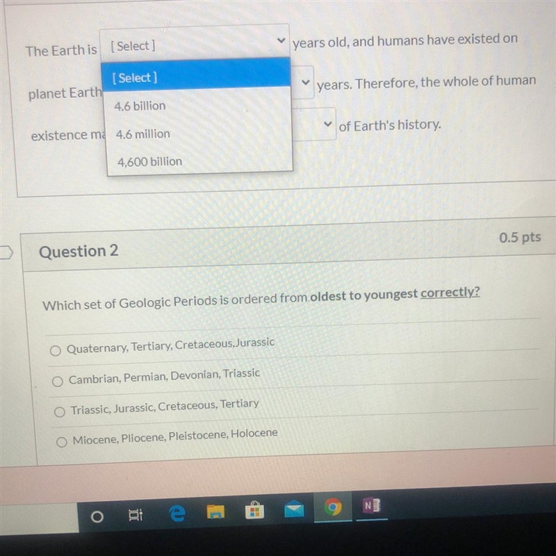 Help with 1 and 2 (earth and science)-example-1