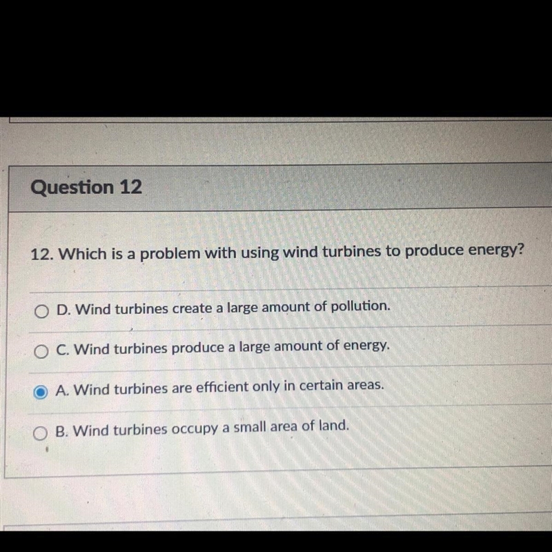 Which is the problem when using turbines to produce energy??-example-1