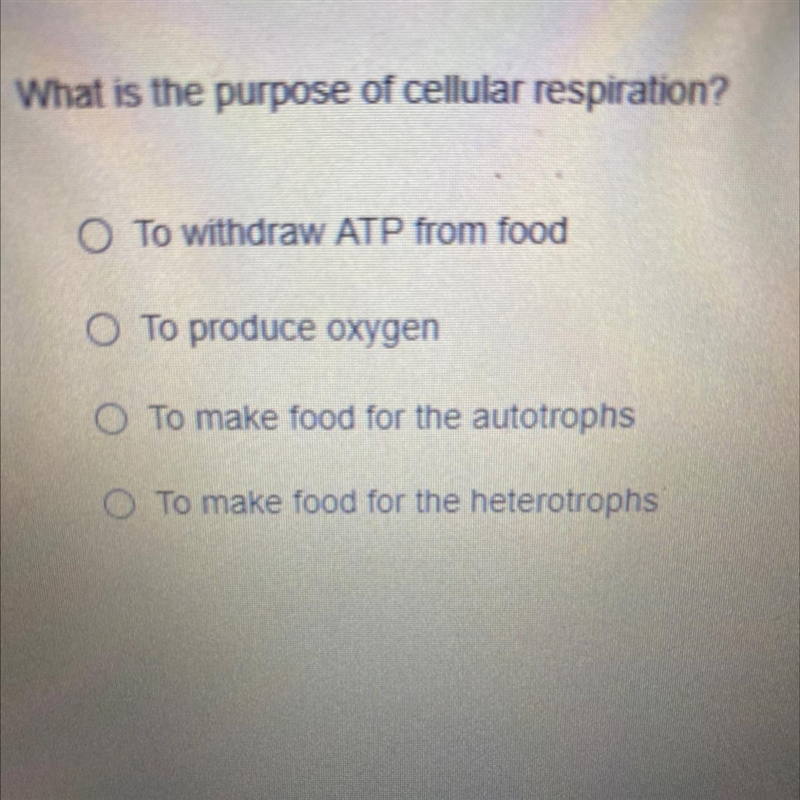 What is the purpose of cellular respiration ? Plz answer ASAP got a test due-example-1