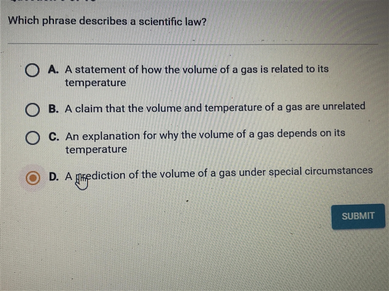 What phrase describes a scientific law?-example-1