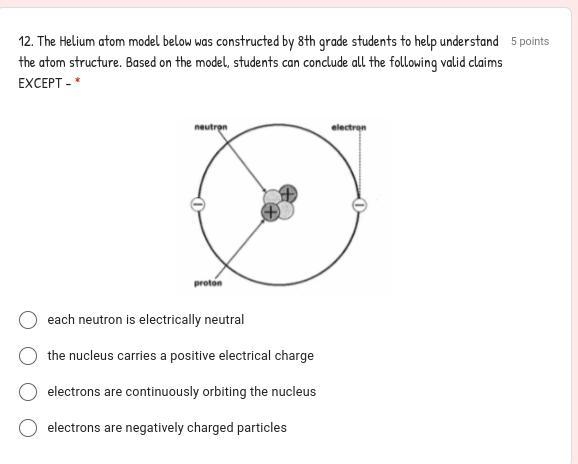 Based on the model, students can conclude all the following valid claims EXCEPT-example-1