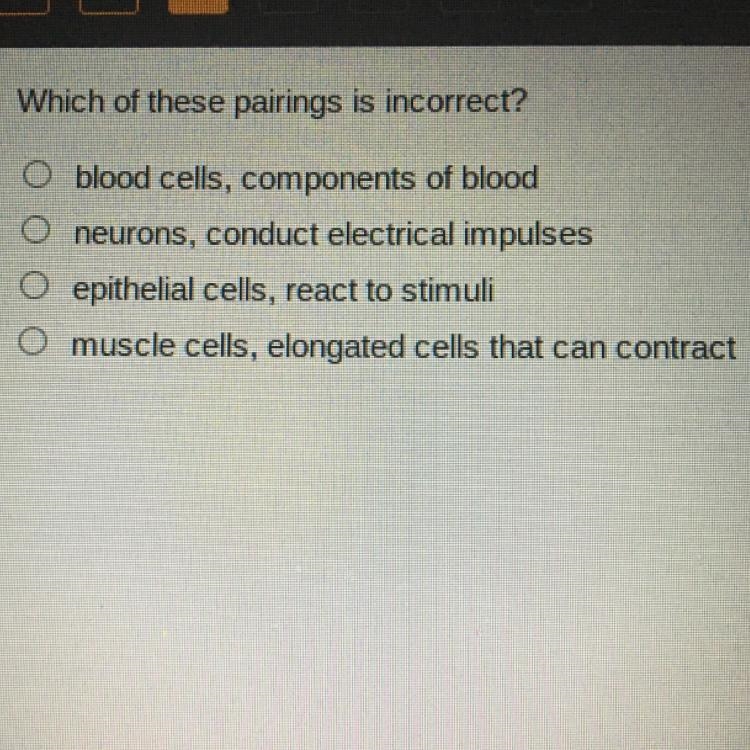 Which of these pairings is incorrect?-example-1