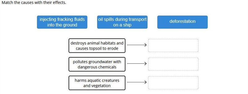 Match the causes with their effects.-example-1