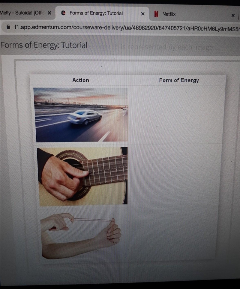 Identify which form of energy is represented by each image​-example-1