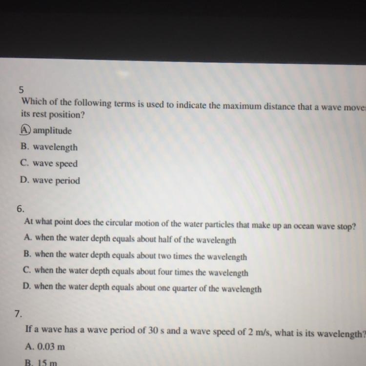 On number 6, what is the answer, a, b, c, or d-example-1