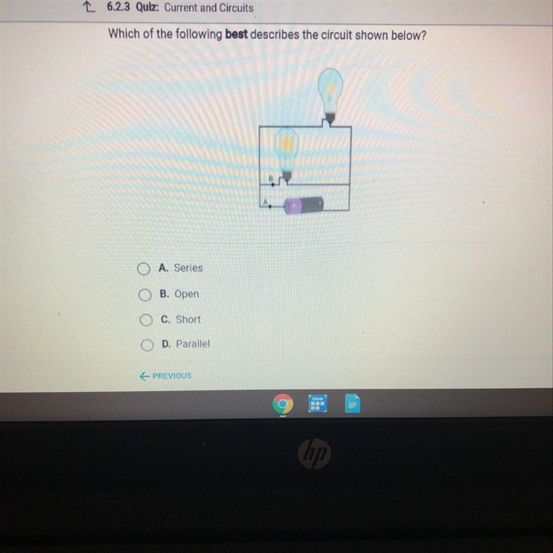 Which of the following best describes the circuit shown below￼-example-1