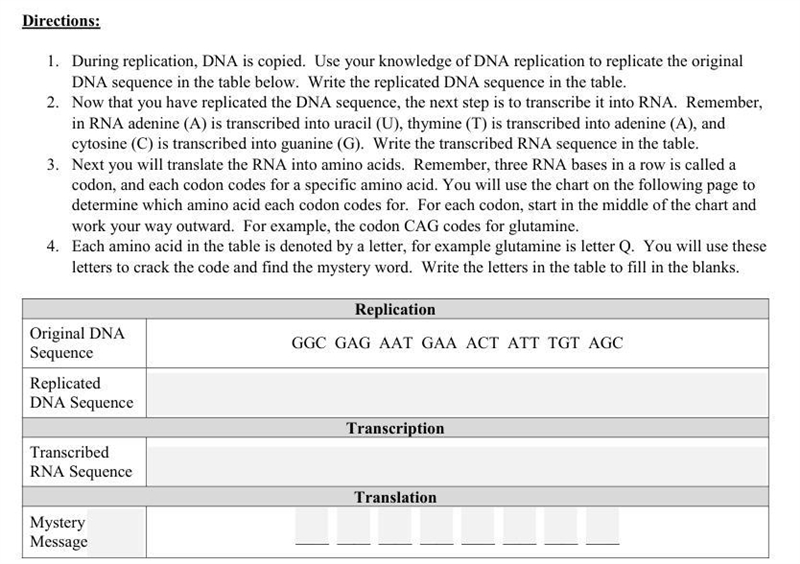 Cracking the Codon - 30 Points! - Refer to Screenshot 1. During replication, DNA is-example-1