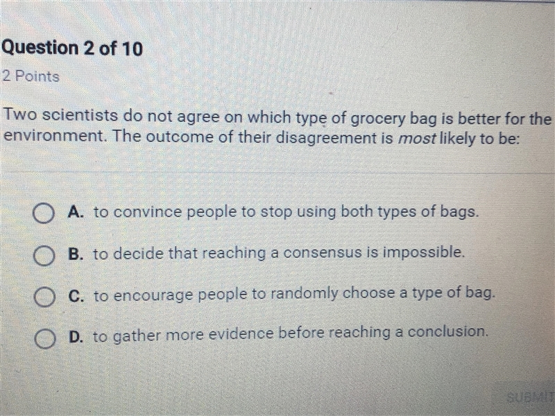 Two scientists do not agree on which type of grocery bag is better for the environment-example-1