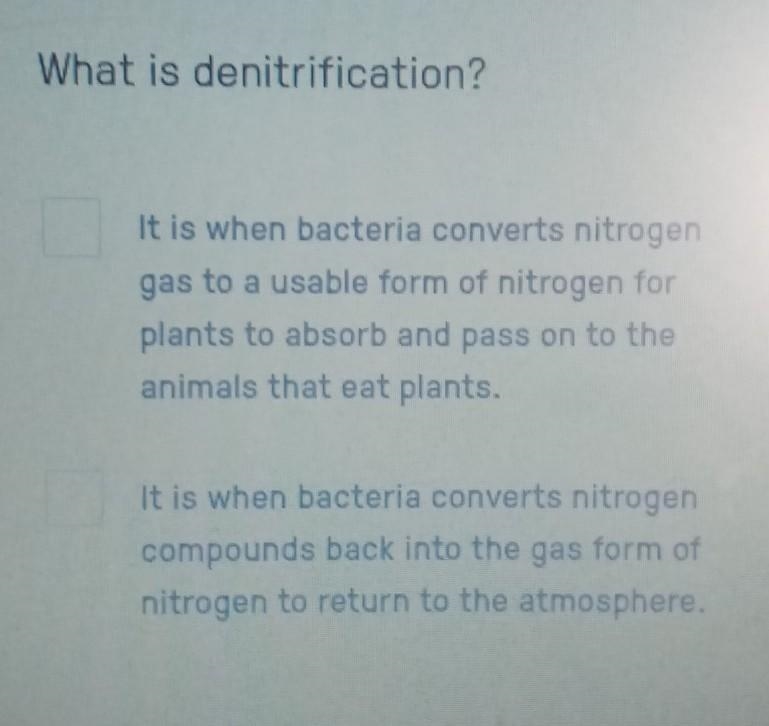 What is denitrification? Can someone help me, please? Thank youuuuu :)))))​-example-1