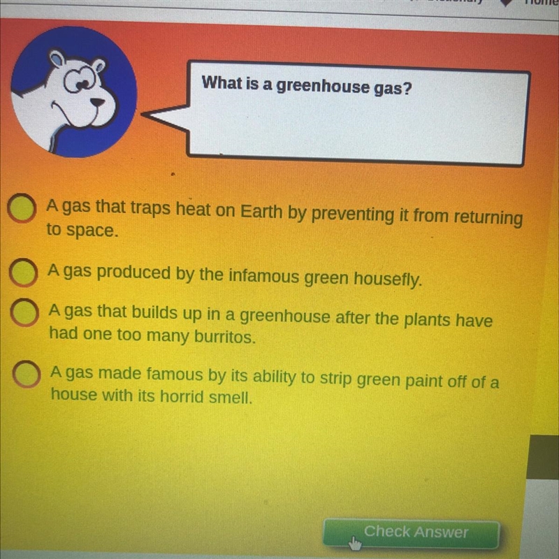 What is a greenhouse gas?-example-1