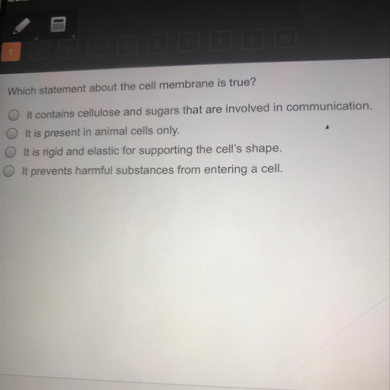 Which statement about the cell membrane is true?-example-1