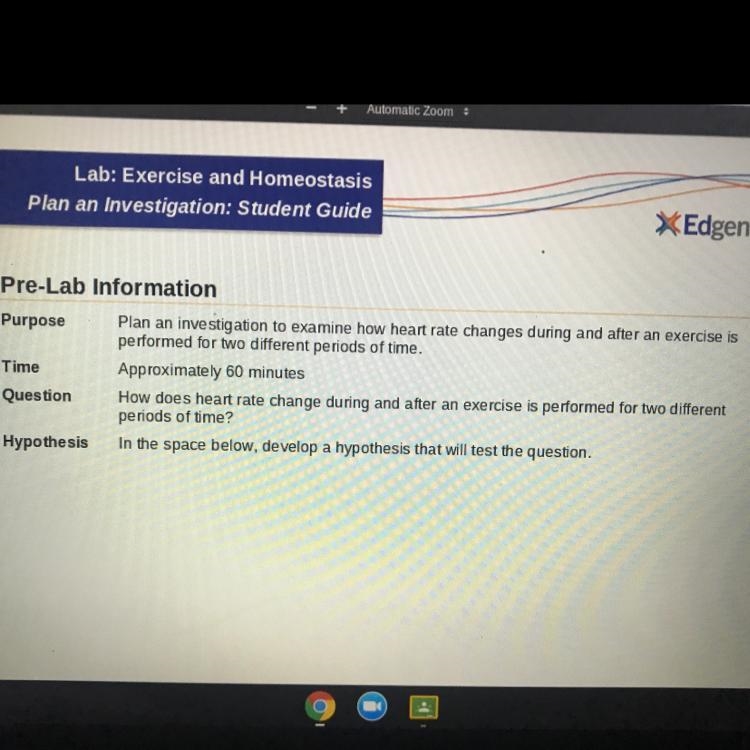 what is a good hypothesis for, how does heart rate change during and after an exercise-example-1