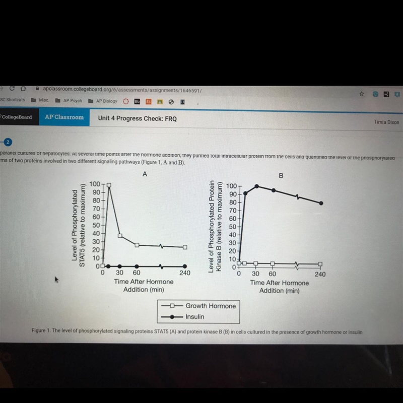 Growth hormone and insulin are protein hormones that regulate carbohydrate metabolism-example-1