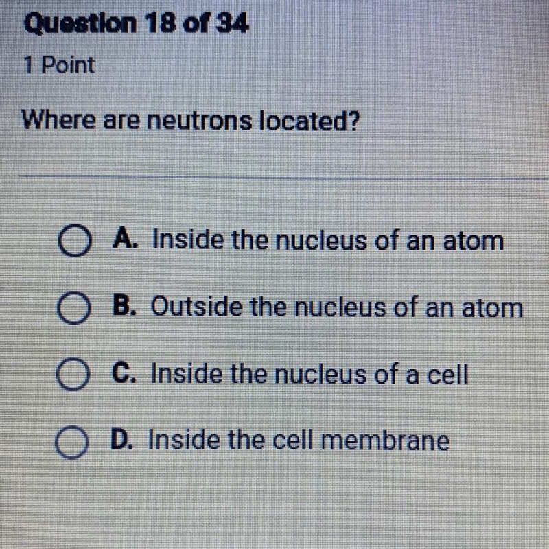 Where are neutrons located?-example-1