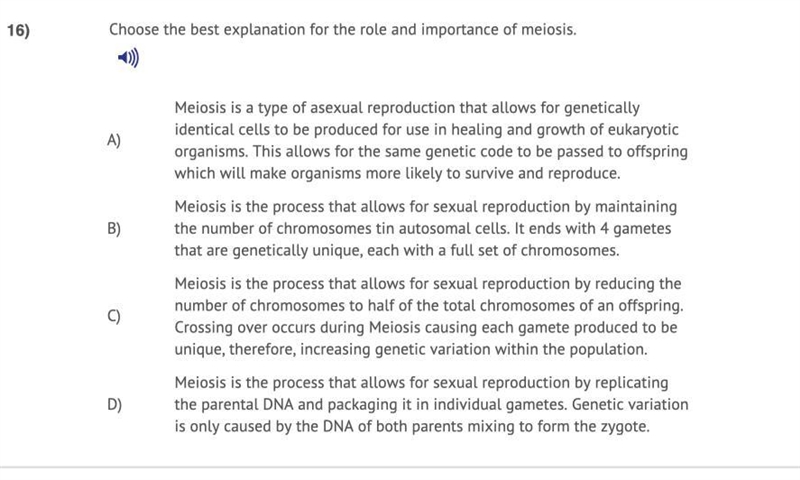 PLEASE HELP I'M IN A TEST! Choose the best explanation for the role and importance-example-1