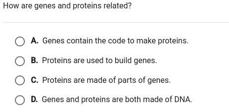 How are genes and proteins related?-example-1