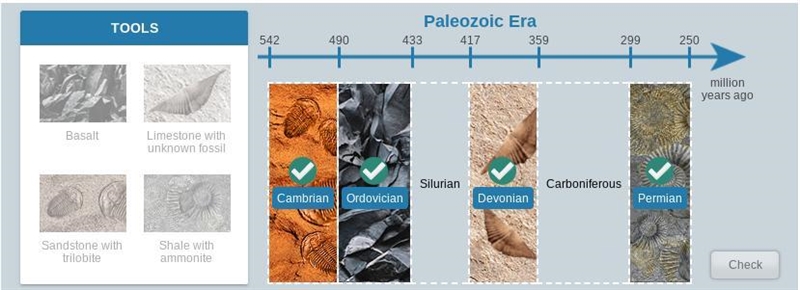 use the data youve recorded from the previous activity to arrange the rock layers-example-1