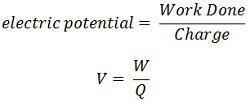 Define electric potential of 1 volt​-example-1